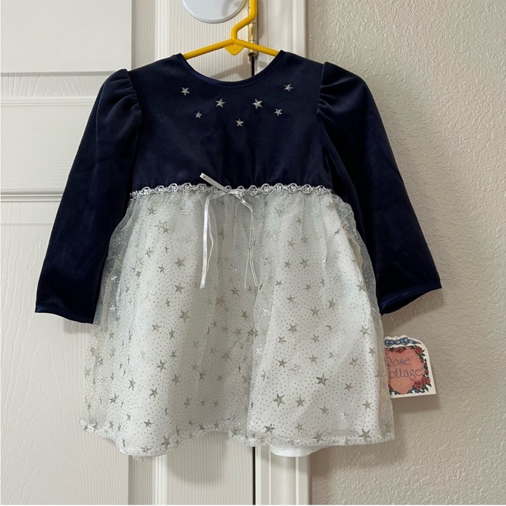 Rose Cottage Vintage Y2K Baby Girl Holiday Dress NWT 18M